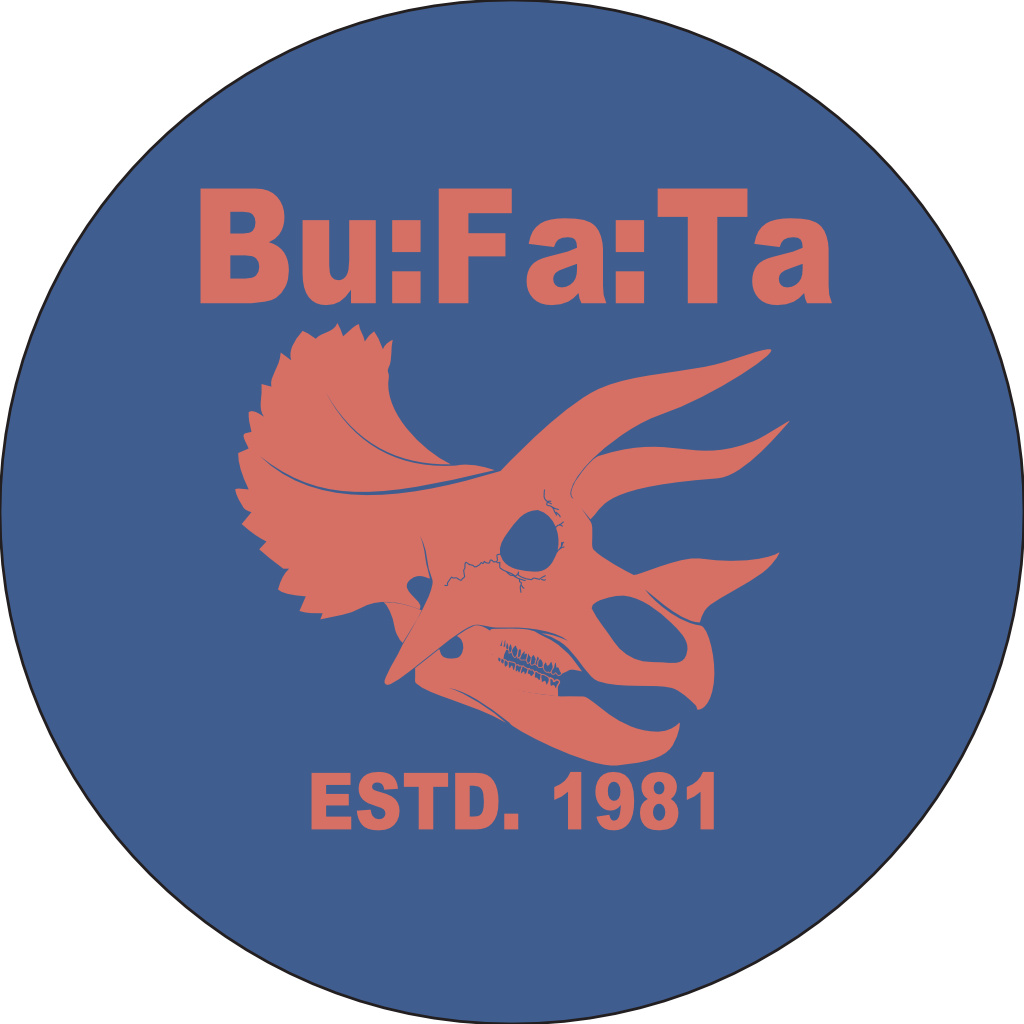 Triceratops orange blau