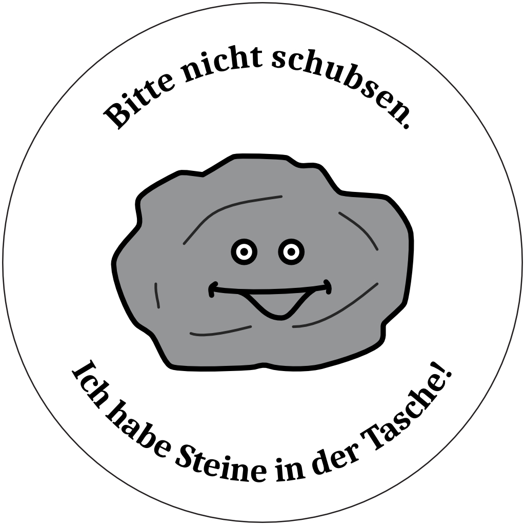 Fröhliches Steingesicht