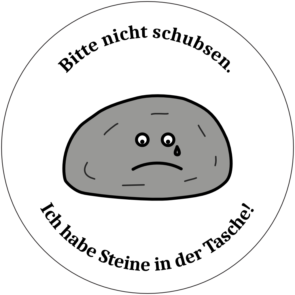 Trauriges Steingesicht