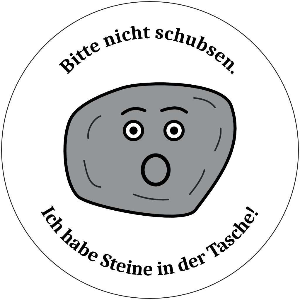überraschtes Steingesicht