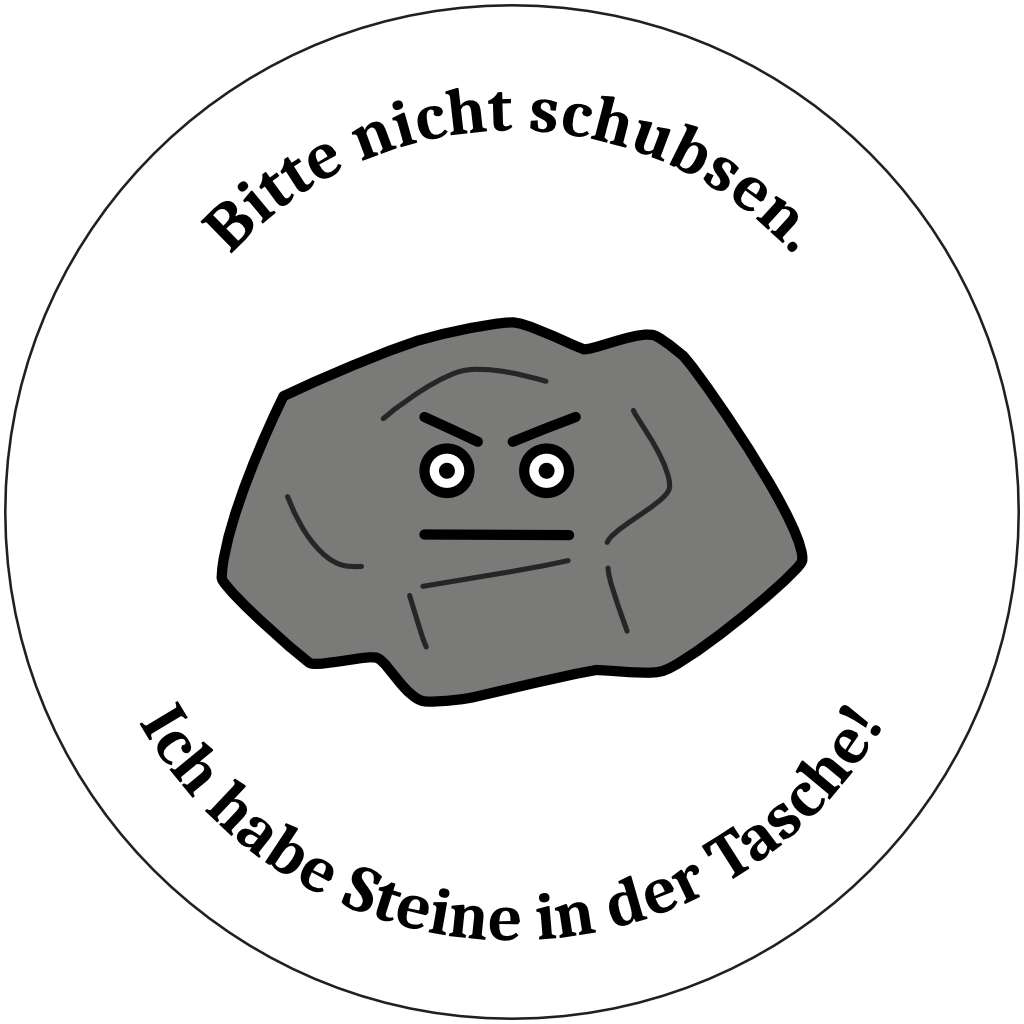 Verärgertes Steingesicht